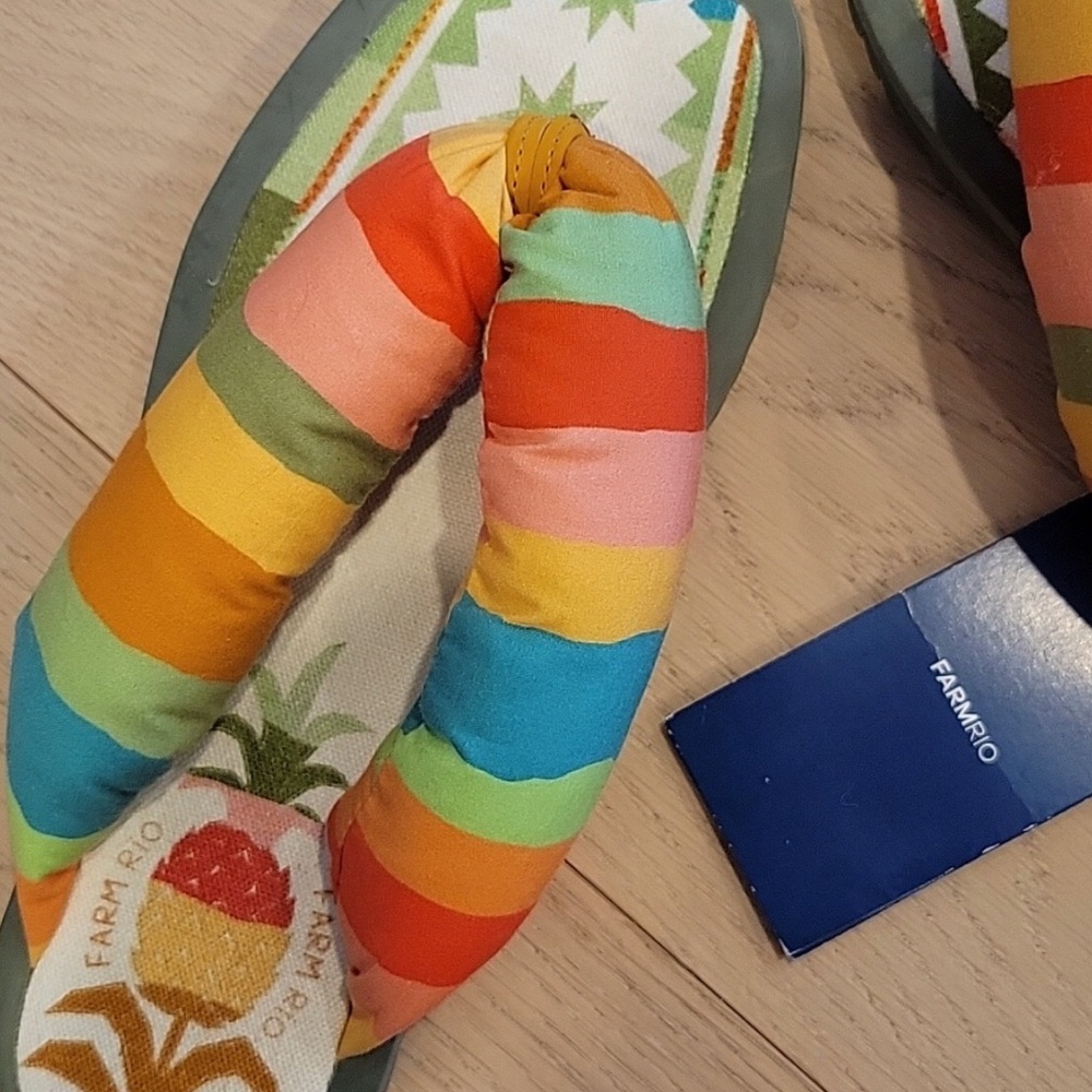 FARM Rio Multicolor Striped Flip Flops - Picture 4 of 4